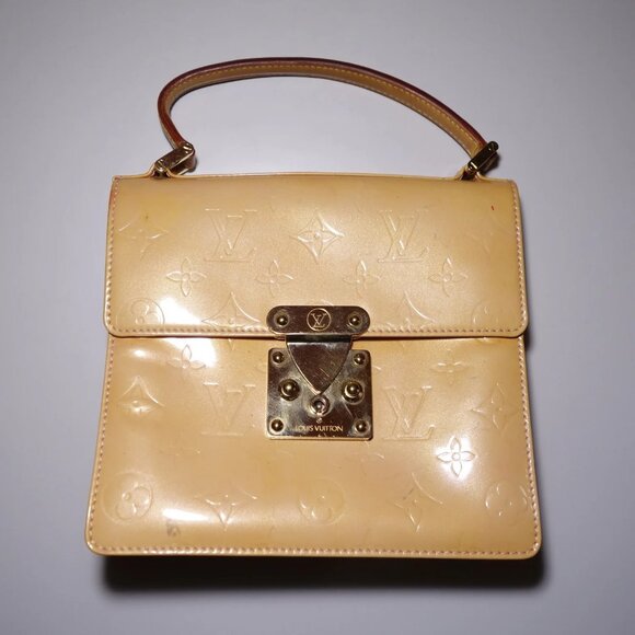 Patent Leather Louis Vuitton Monogram Vernis Spring St Hand Bag Made in France